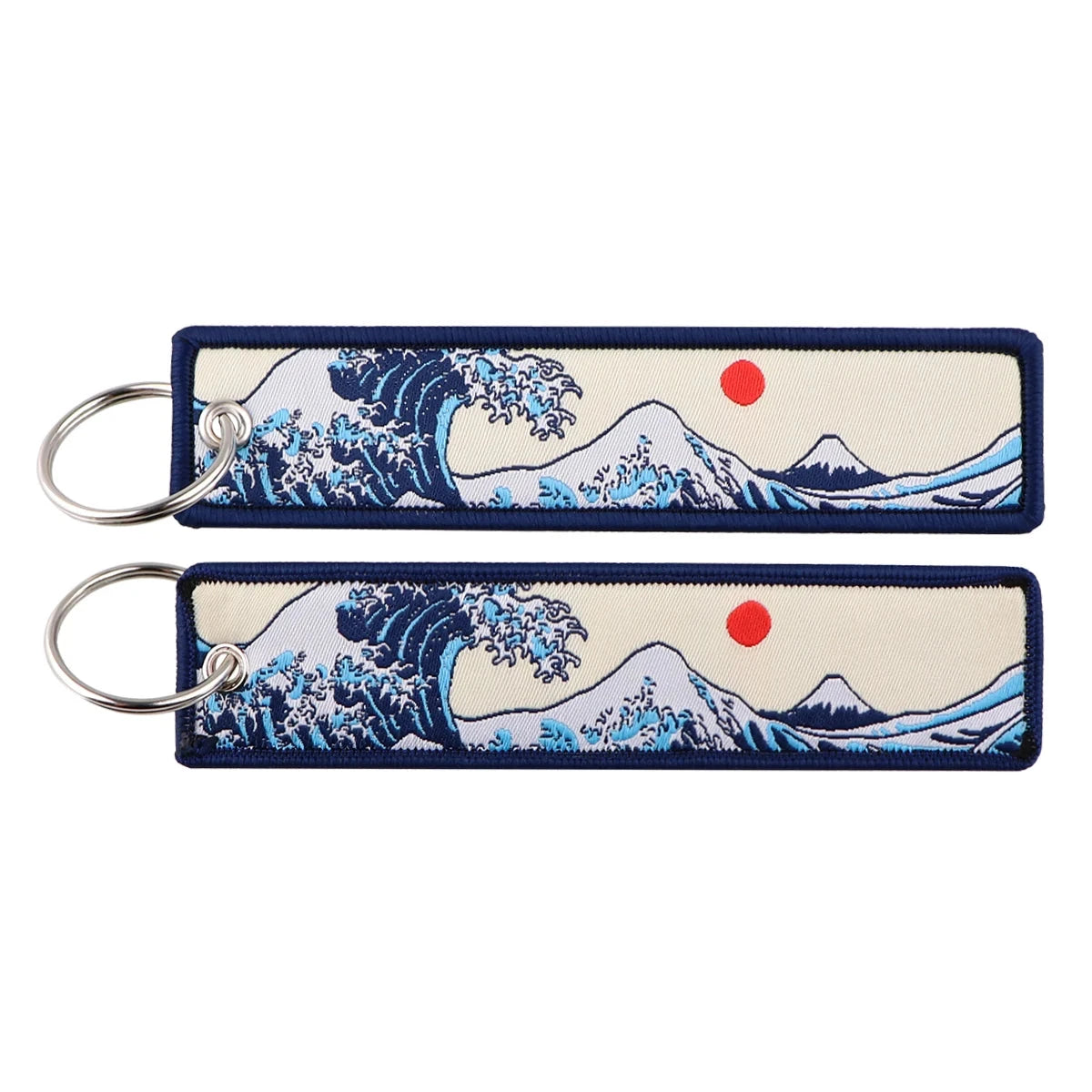Classic Anime Cool Embroidery Key Fobs Key Tag Motorcycles GlowCart