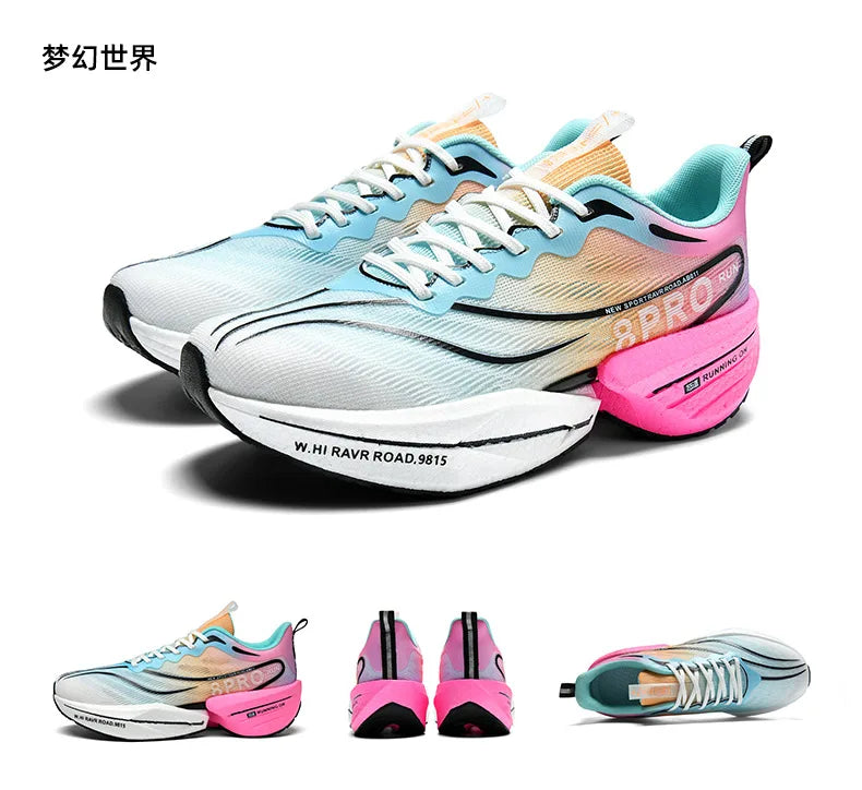 Speciality Carbon Plate Sports Running Shoes Marathon Air Cushion Men Breathable Lightweight Women Comfortable Nonskid Sneakers GlowCart