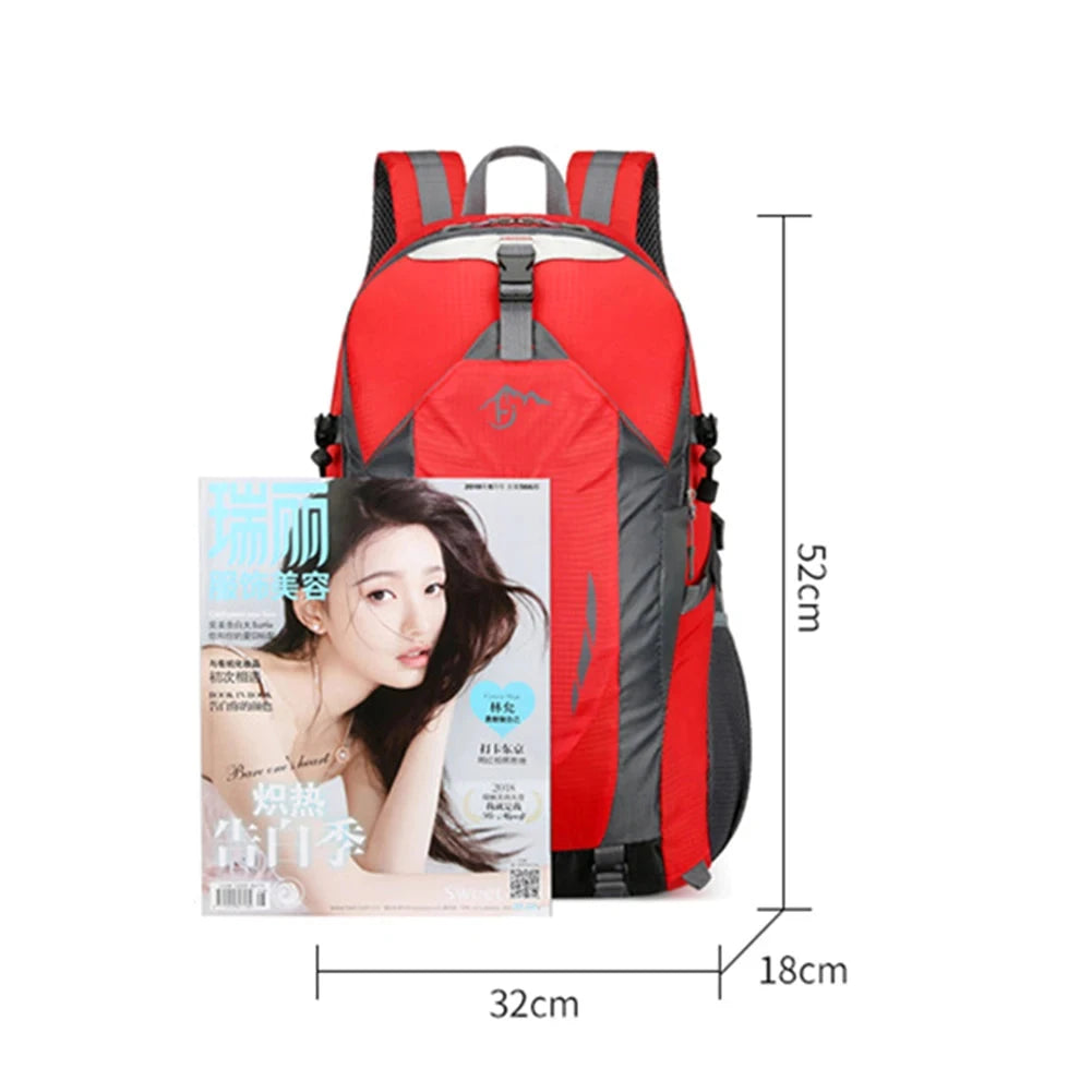 40L 840D Portable Waterpr Backpack Folding Mountaineering GlowCart