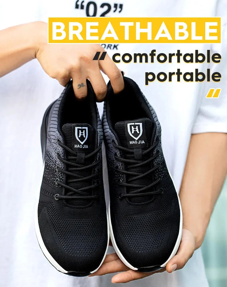 Lightweight Safety Shoes Women Men Air Cushion Work Sneakers GlowCart