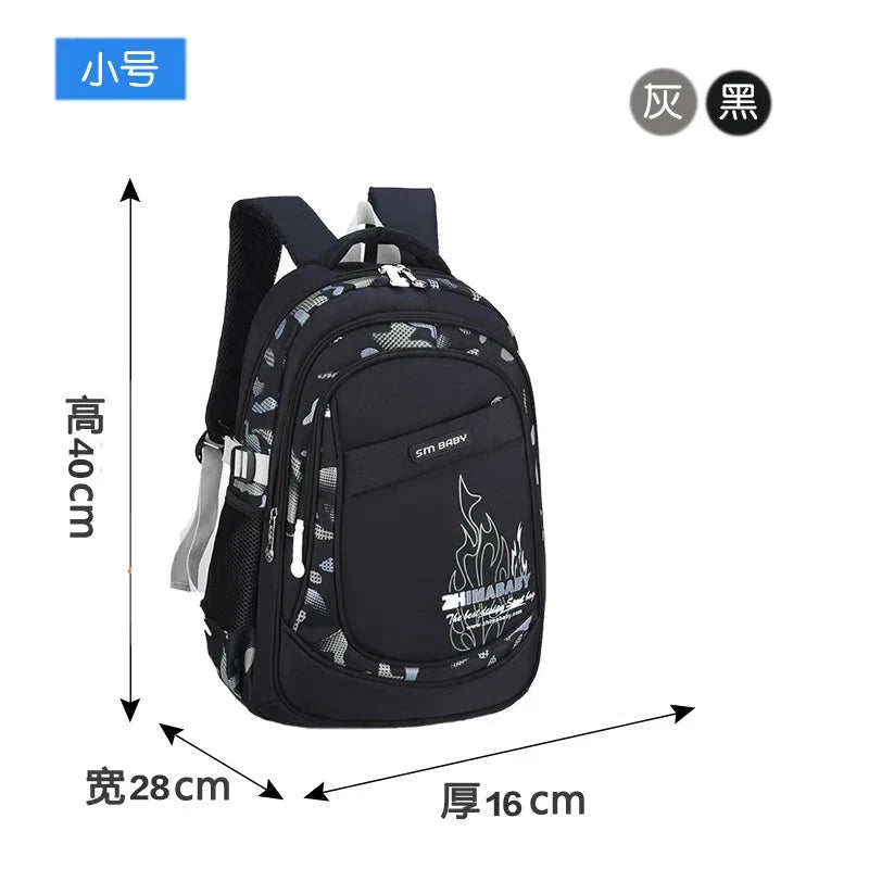Waterproof Lightweight School Backpack for Kids 6-12 Years Durable Large Capacity Student Bookbag Boys Girls254 GlowCart