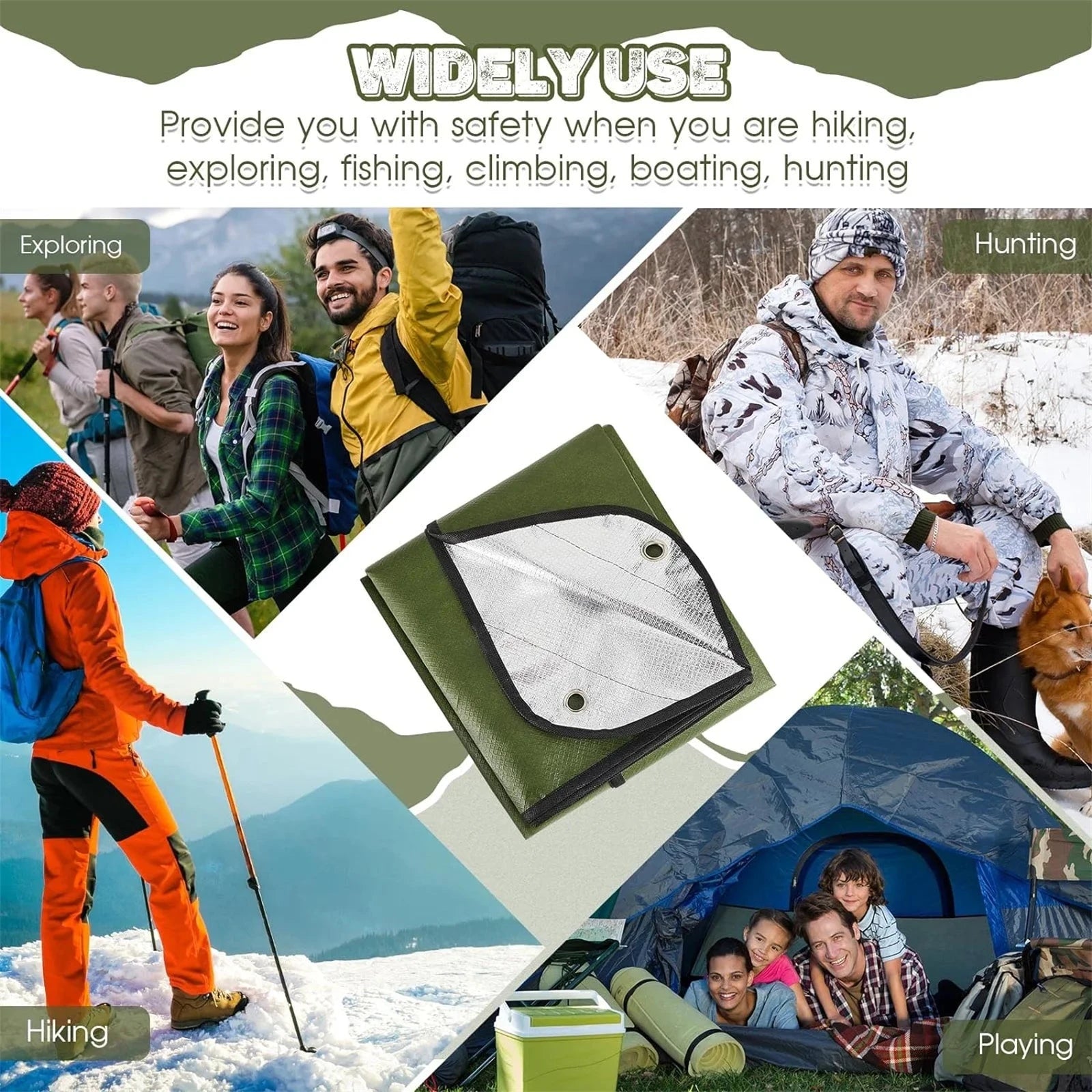 Heavy Duty Emergency Blanket Survival Gear Waterproof GlowCart