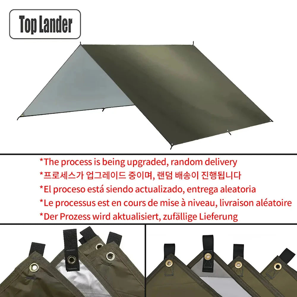 Camping Tarp Waterproof Tent Tourist Awning Shade Garden GlowCart