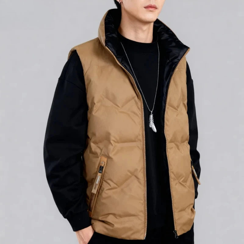 2025 Autumn and Winter New Men's Down Vest Jacket, Warm Down GlowCart