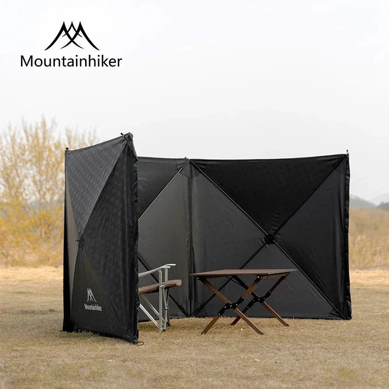 MOUNTAINHIKER Black Outdoor Windshield Curtain Camping GlowCart