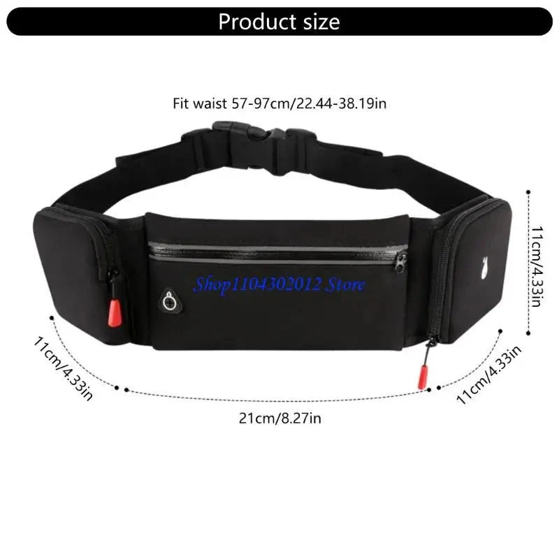 R0JB Sports Fanny Pack Adjustable Running Belts Waist Pack Phone Hydrations Bag GlowCart