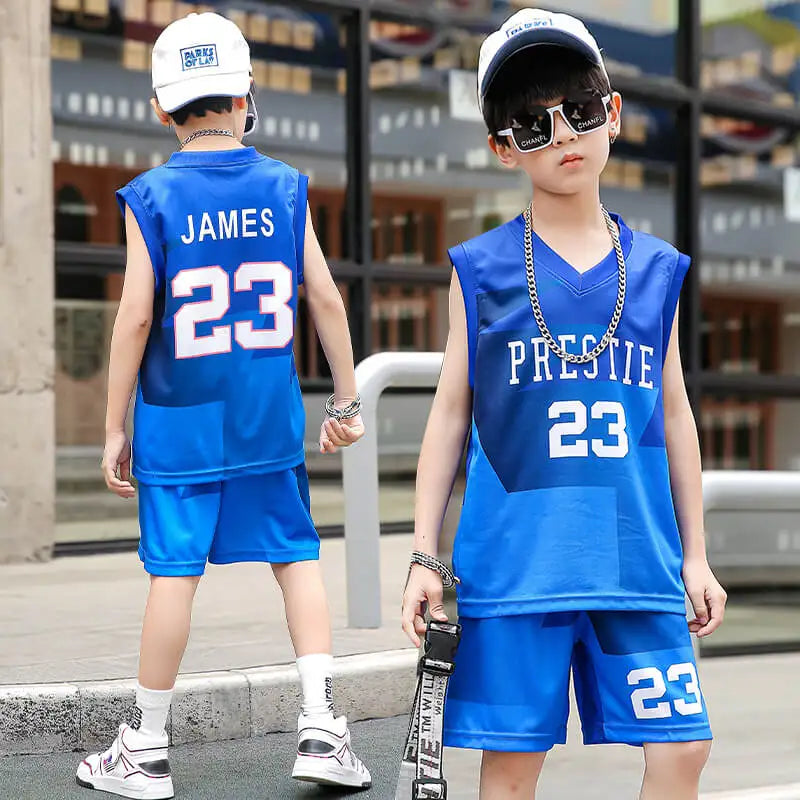 Children Basketball Jersey Boy and Girls Quick-drying comfortable Shirt Sportswear Tracksuit Kid fashion Training Sport Uniforms GlowCart