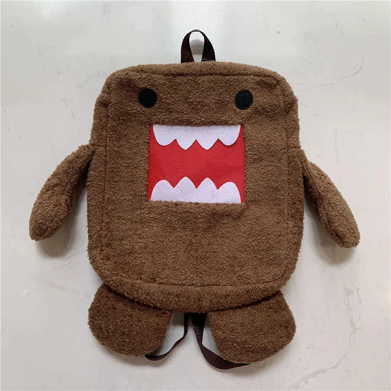Domo Kun Plush Backpack for Kids Women Men Kawaii Cute Bags GlowCart