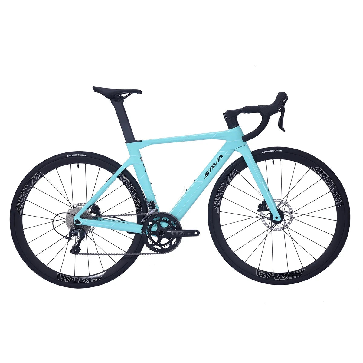 SAVA A4 Carbon Fiber Road Bike, 700C Adult Racing Bike, Equipped With SHIMANO TIAGRA R4700, 20-Speed Groupset GlowCart