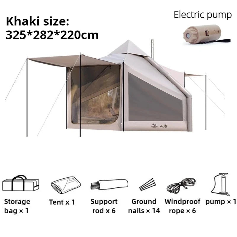 Family Tourist Inflatable Tent Outdoor Sunshade Windproof GlowCart