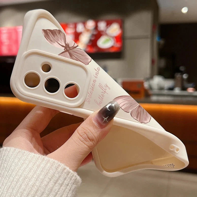 Gold Butterfly Soft TPU Case For Samsung Galaxy A55 A17 A54 GlowCart