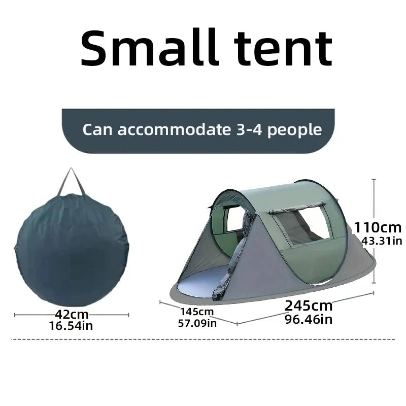 A pop-up tent, camping waterproof tent, garden tent, 5-8 GlowCart
