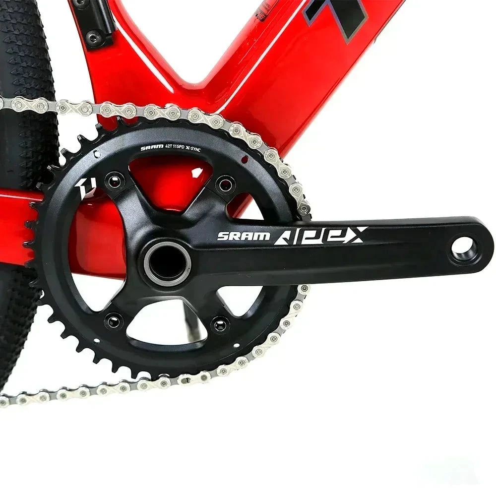 TWITTER 2025 GRAVEL-V3 new 700C off-road gravel carbon fiber road bicycle hydraulic oil disc brake mechanical transmission GlowCart