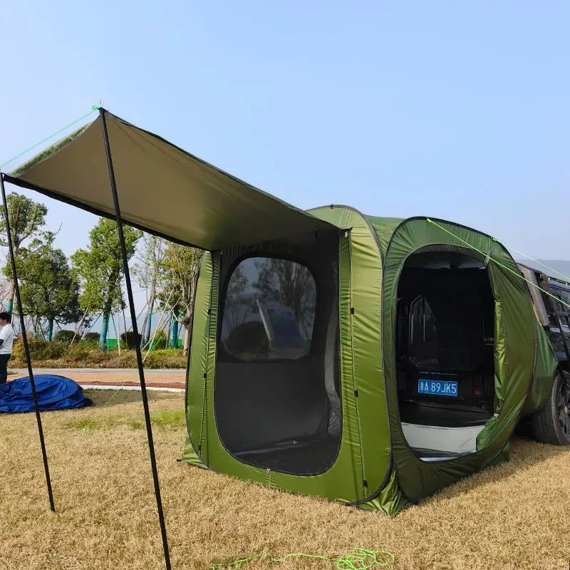 Pop-up SUV Car Camping Tent, 4-5 Person Family Outdoor Tent, GlowCart