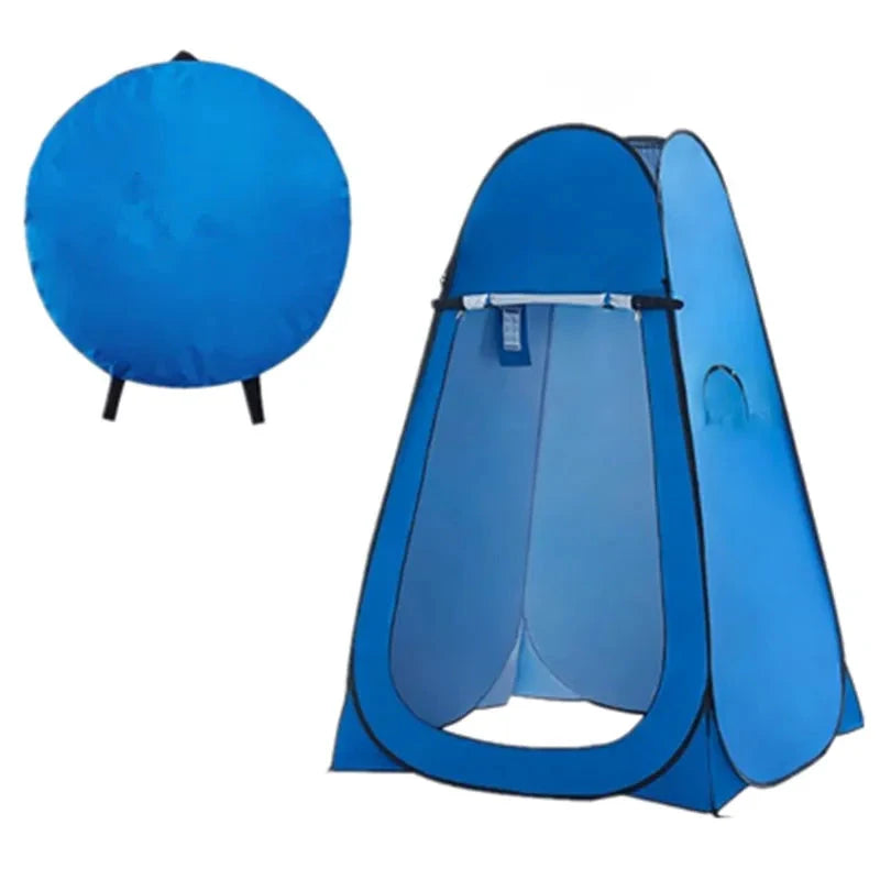 Portable Pop Up Privacy Tent Outdoor Shower Toilet With GlowCart