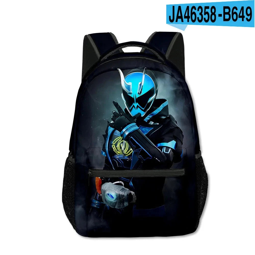 Cartoon Popular Funny Kamen Rider student Bookbag Notebook GlowCart