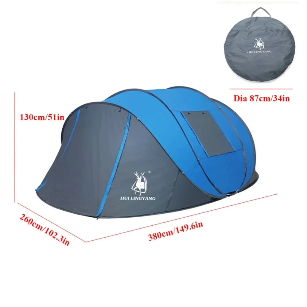 Pop Up Throw Tent Automatic Waterproof Camping Tent GlowCart