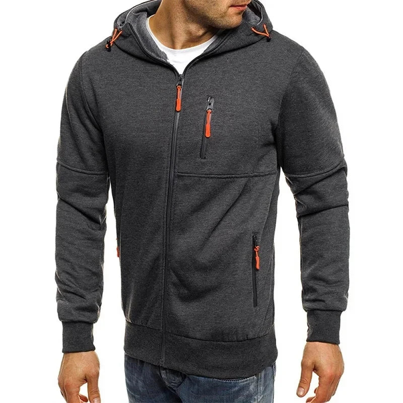 Men's Hoodies Long Sleeve Sweatshirt Zipper Design Hooded GlowCart