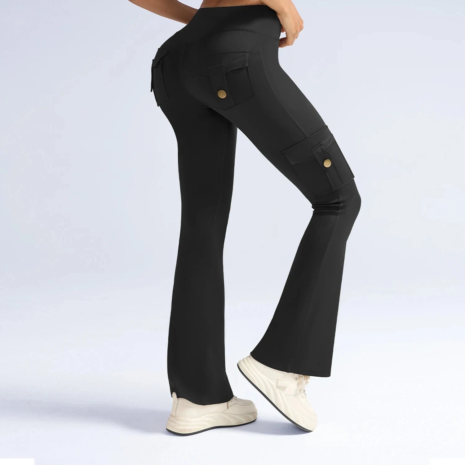 Newest Women Wide Leg High Stretch Yoga Leggings Naked GlowCart