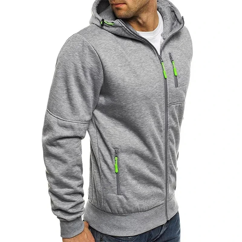 Men's Hoodies Long Sleeve Sweatshirt Zipper Design Hooded GlowCart
