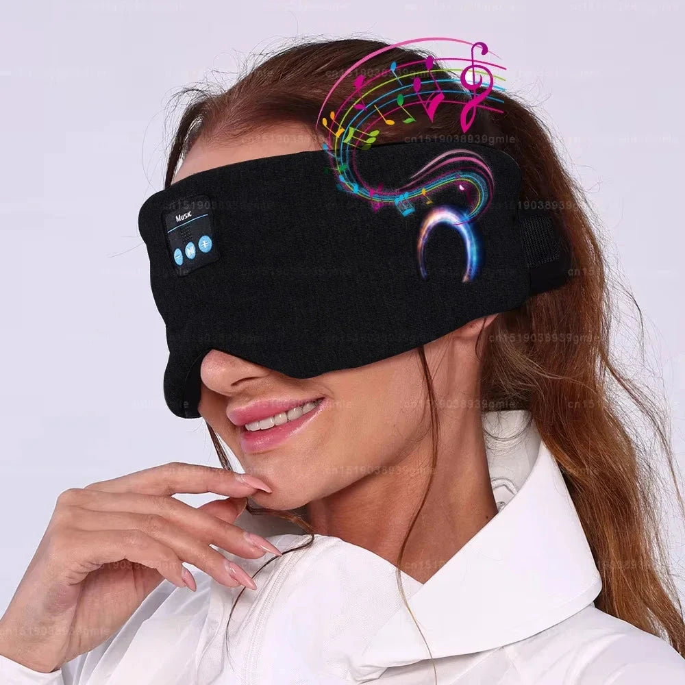 Mask for Sleep Headphones Bluetooth Travel 3D Eye Mask Music GlowCart