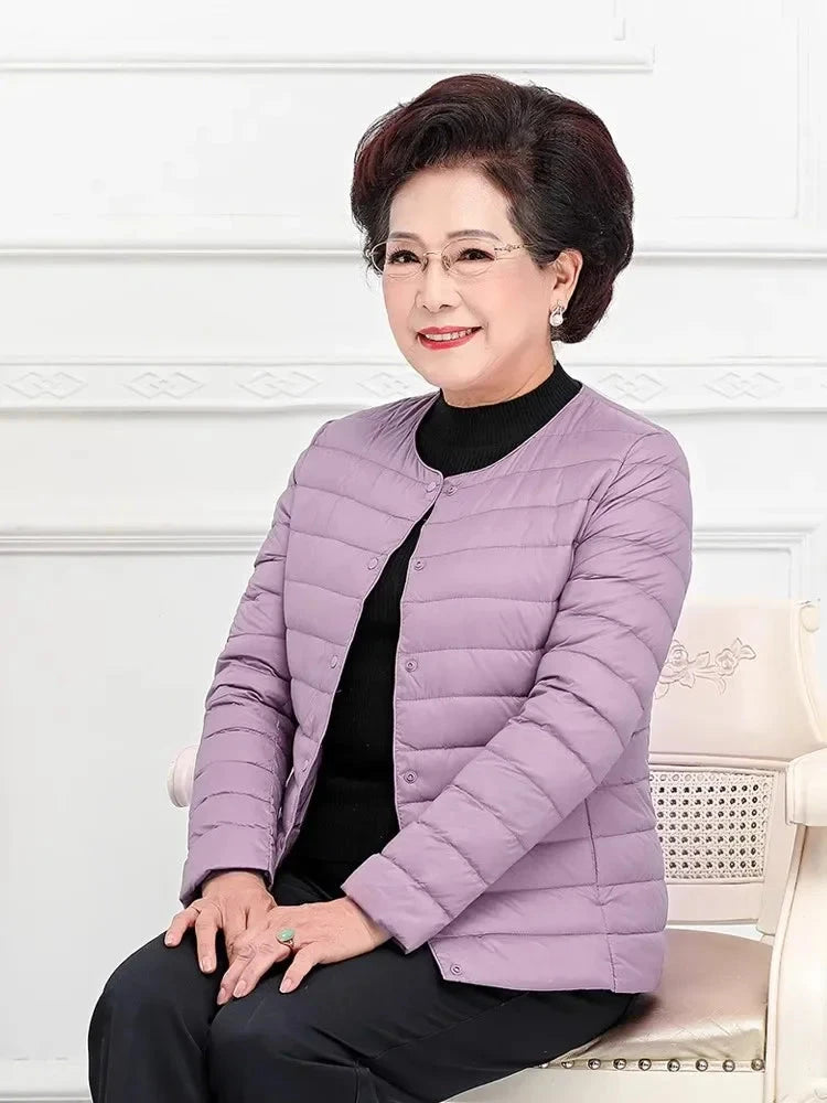 Woman Ultra Light Down Jacket Portable Parka Matte Fabric GlowCart