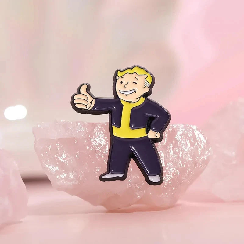 Personalized Creative Alloy Enamel Pin Fun Game Metal Badge GlowCart