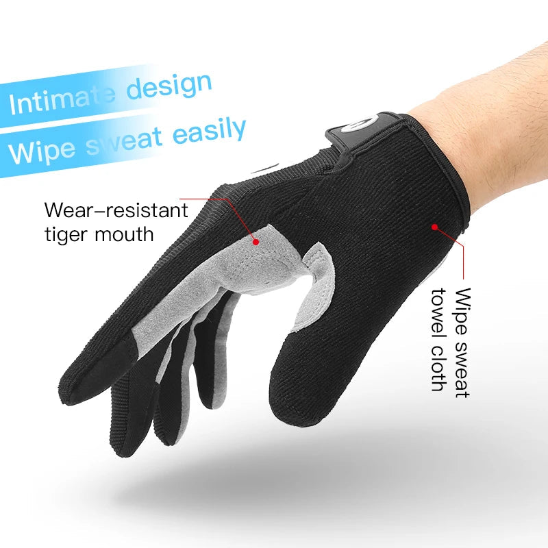 MTB Bike Sports Cycling Gloves Full Finger Men Women Running Fitness Gym Spring Summer Riding Motorcycle Gloves GlowCart