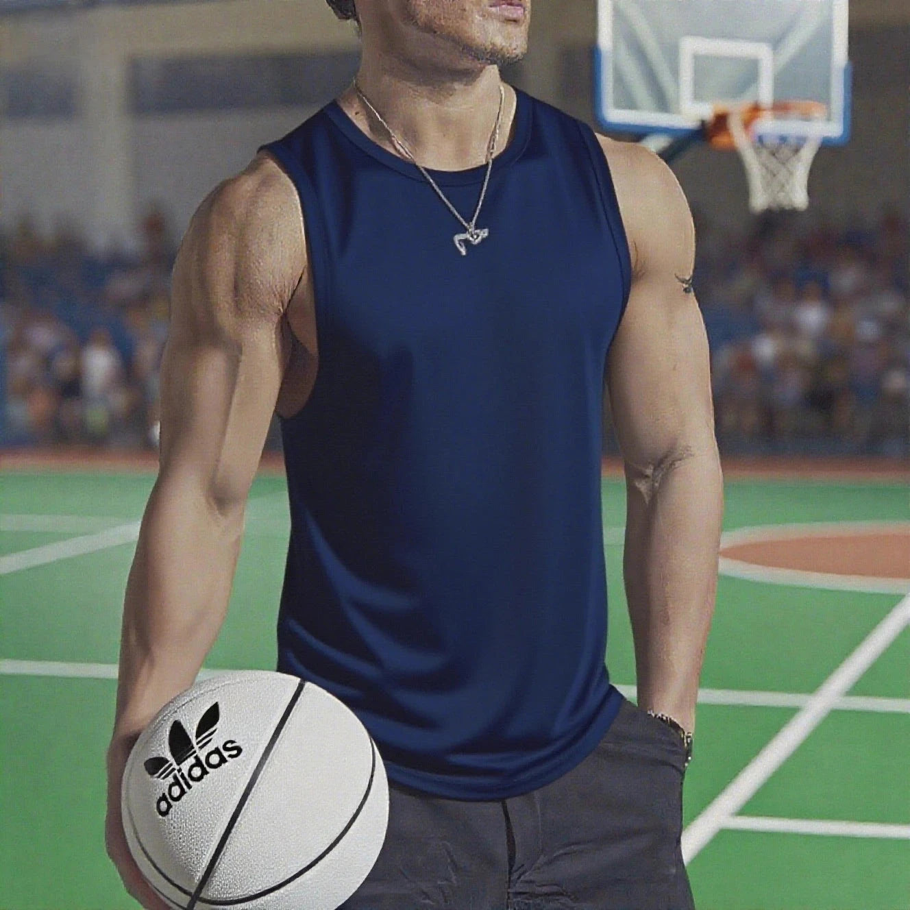 Summer Men's Gym Tank Top Fitness Training Clothing Quick-drying Loose Bodybuilding Sleeveless Shirt Men Fashion Basketball Vest GlowCart