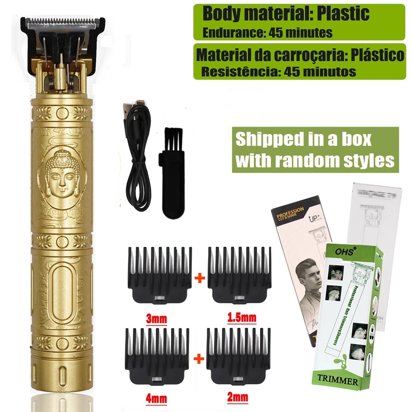 T9 Hair Clipper Repair Beard Shaving Body Hair Trimmer GlowCart