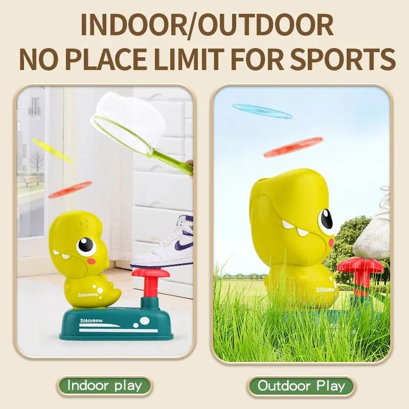 Air Rocket Launcher Toy Kids Outdoor Soaring Rocket Flying Disc Flying Saucer Foot Launcher Kids Jump Sport Games Toys GlowCart