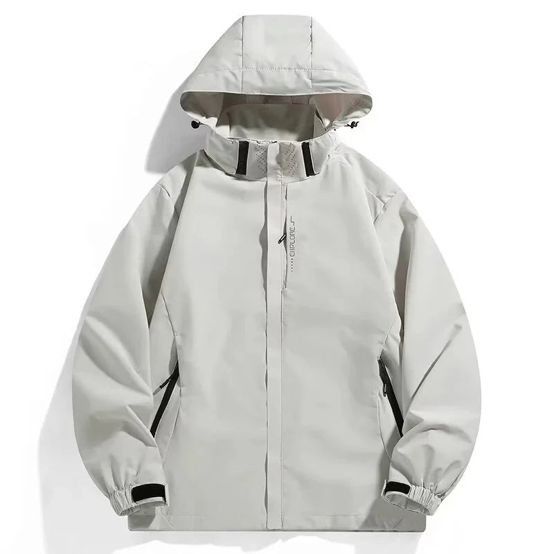 Men's Waterproof Rain Jacket Lightweight Outer Hooded GlowCart