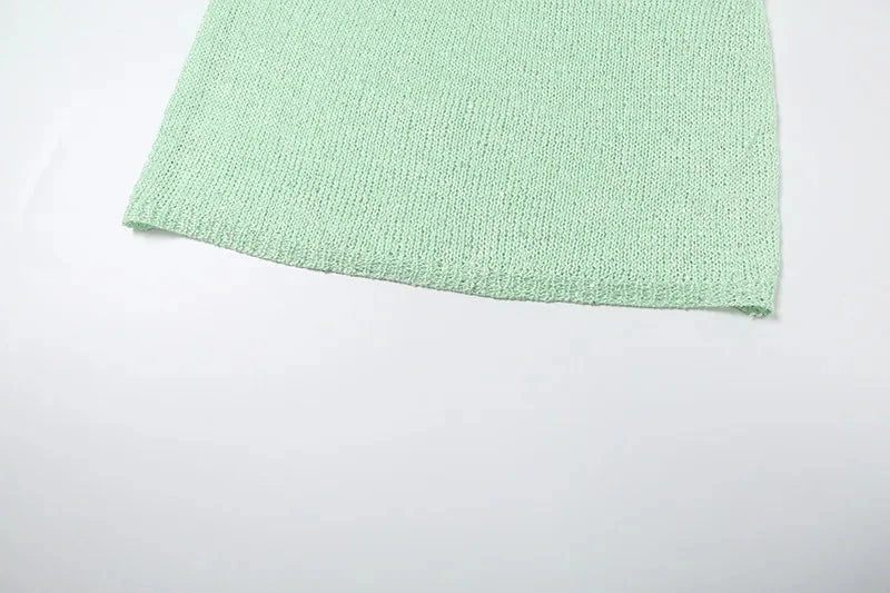 Women Sexy Sequins Knitted Mini Beach Dress Swinging Collar GlowCart