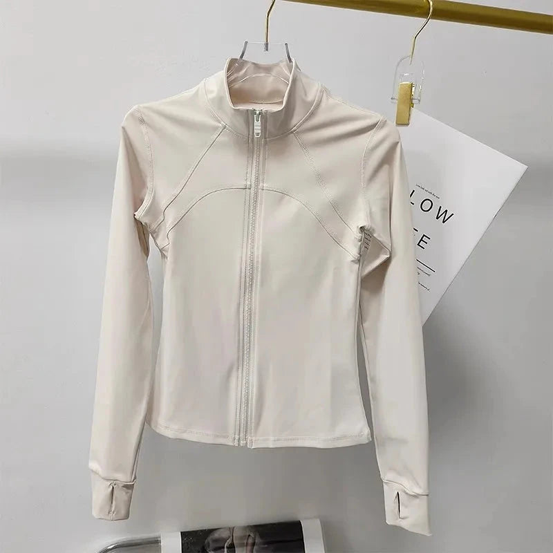 Women's Sports jackets Quick-drying Running Training Coat Fitness Top Gym Jacket Long Sleeve Sports Jacket Workout Sweatshirt GlowCart