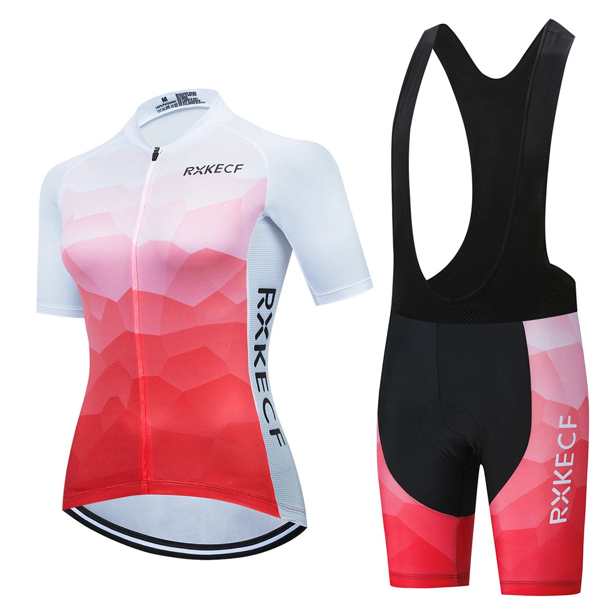 RXKECF Pro 2023 Woman Short Sleeve Cycling Jersey Set Sports Outfit Bike Clothing Kit Mtb Maillot Cyclist Bicycle Clothes GlowCart