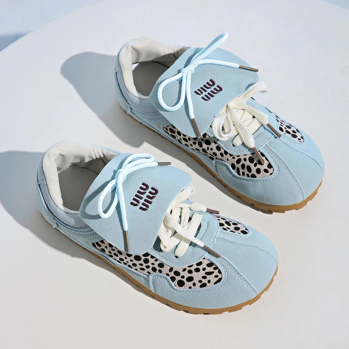 Brown Leopard Print Autumn Women's Vulcanized Shoes Flat GlowCart