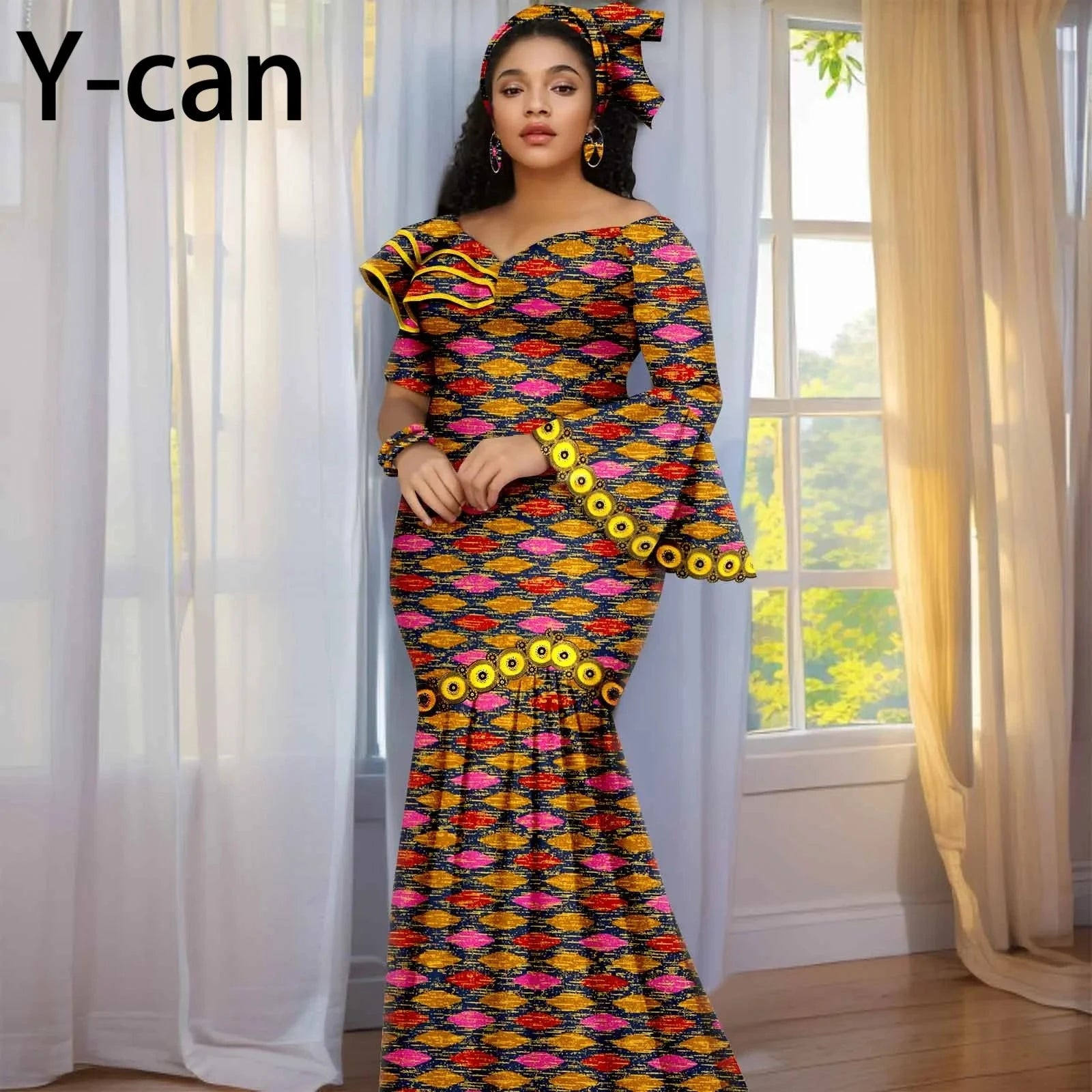 New Fashion African Birthday Dresses for Women Luxury Ankara GlowCart