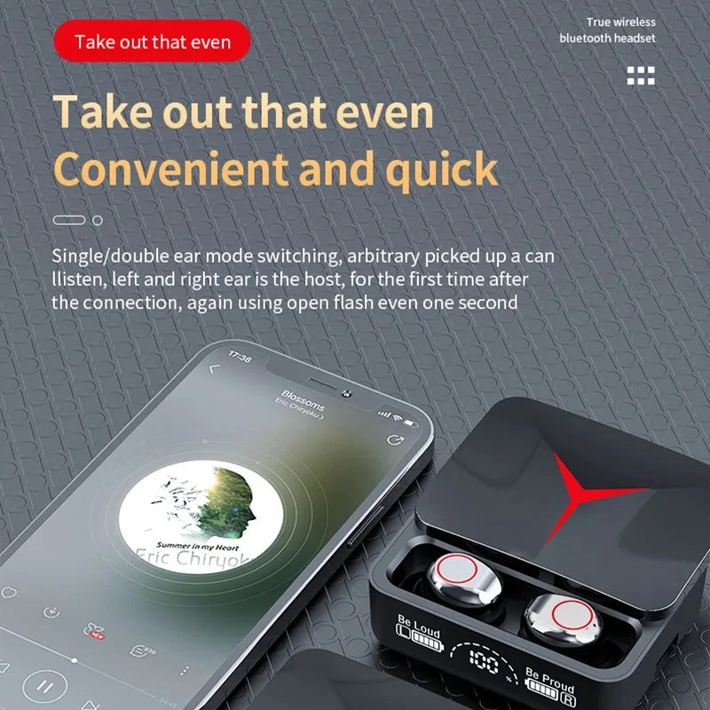 Original TWS M90 Wireless Headphones Gaming Earphone GlowCart