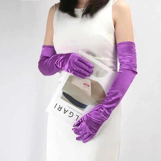 55CM Ceremonial Satin Long Stage Performance Multicolor GlowCart