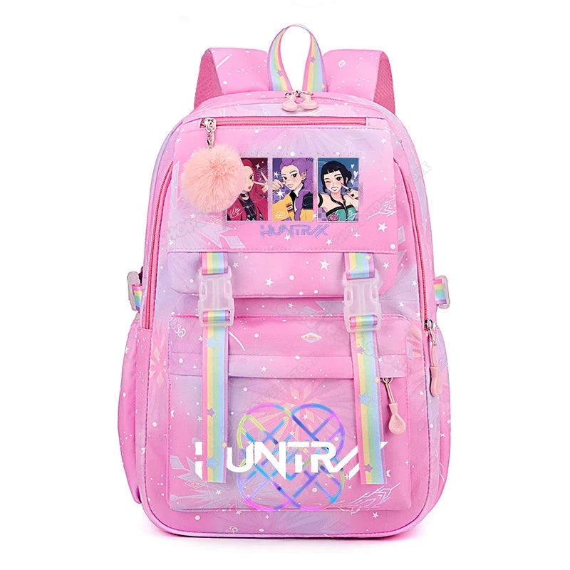 KPop Demon Hunters Backpack High-capacity Kids Knapsacks Movie Music Girl School Schoolbags Cartoon Anime Student Rucksack GlowCart