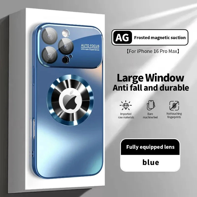 New Titanium Metallic Luxury Matte Case For iPhone 16 15 14 GlowCart