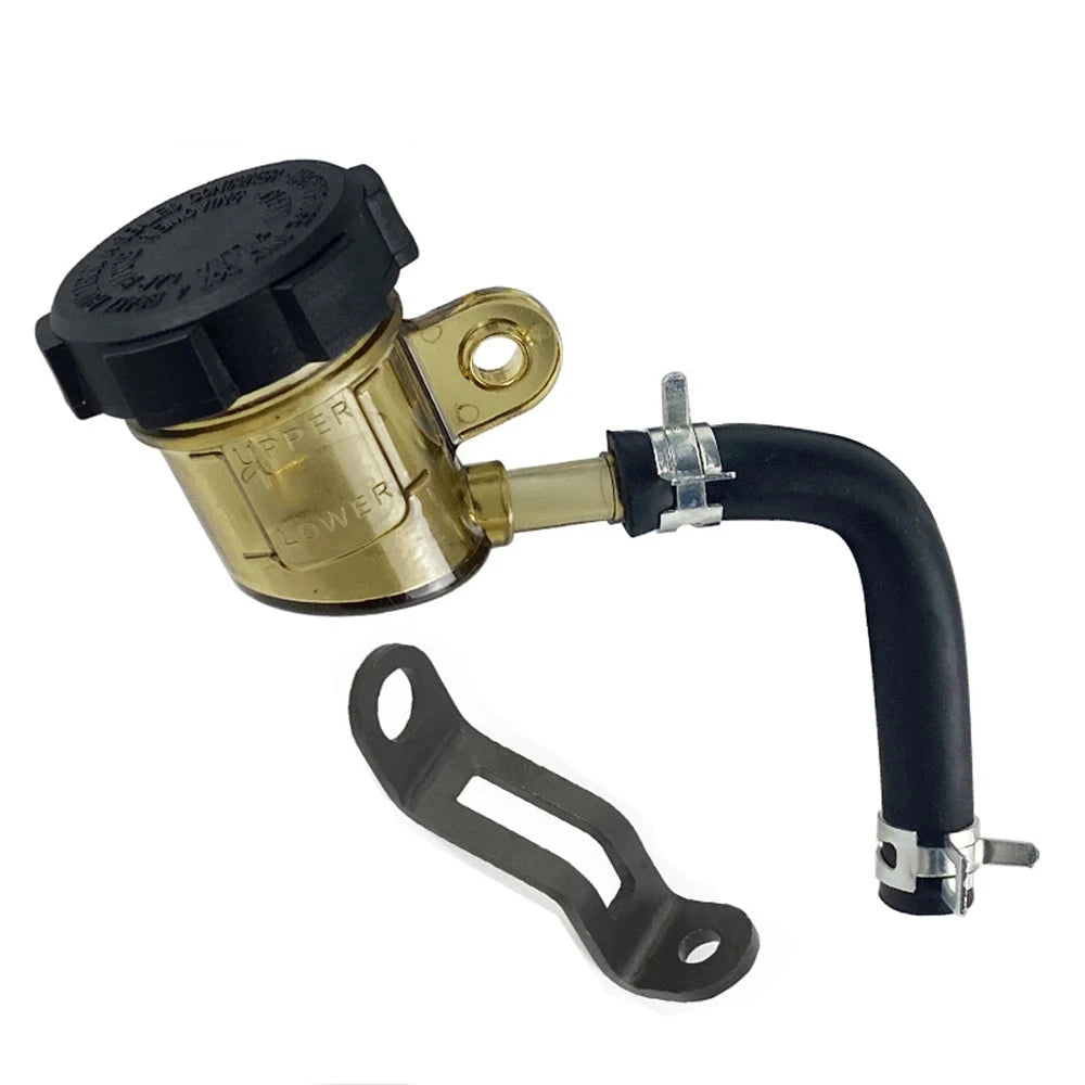 Universal Motorcycle Brake Oil Tank Foot Brake Master Cylinder Oil Cup Fluid Bottle Reservoir Dirt Bike Scooter Pitbike GlowCart