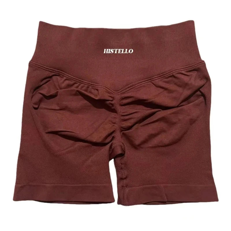 HISTELLO Impact Shorts Df Substitute High Waist Women Yoga Workout Short Seamless Leggings Stretch Fitness Running Gym Shorts GlowCart
