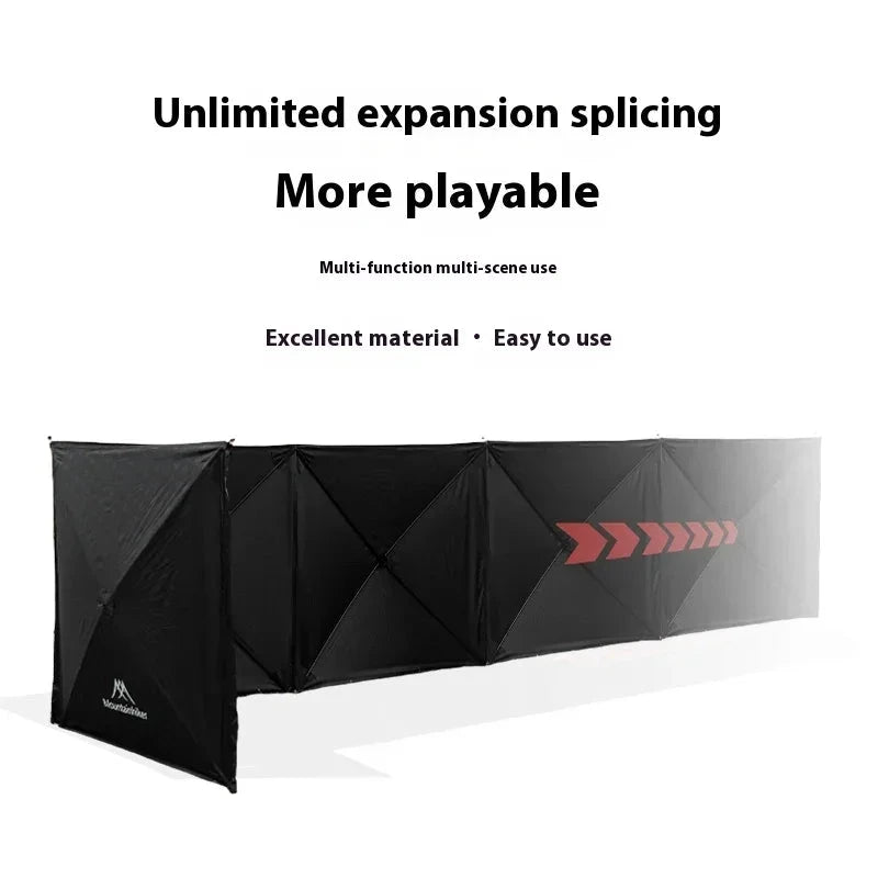 MOUNTAINHIKER Black Outdoor Windshield Curtain Camping GlowCart