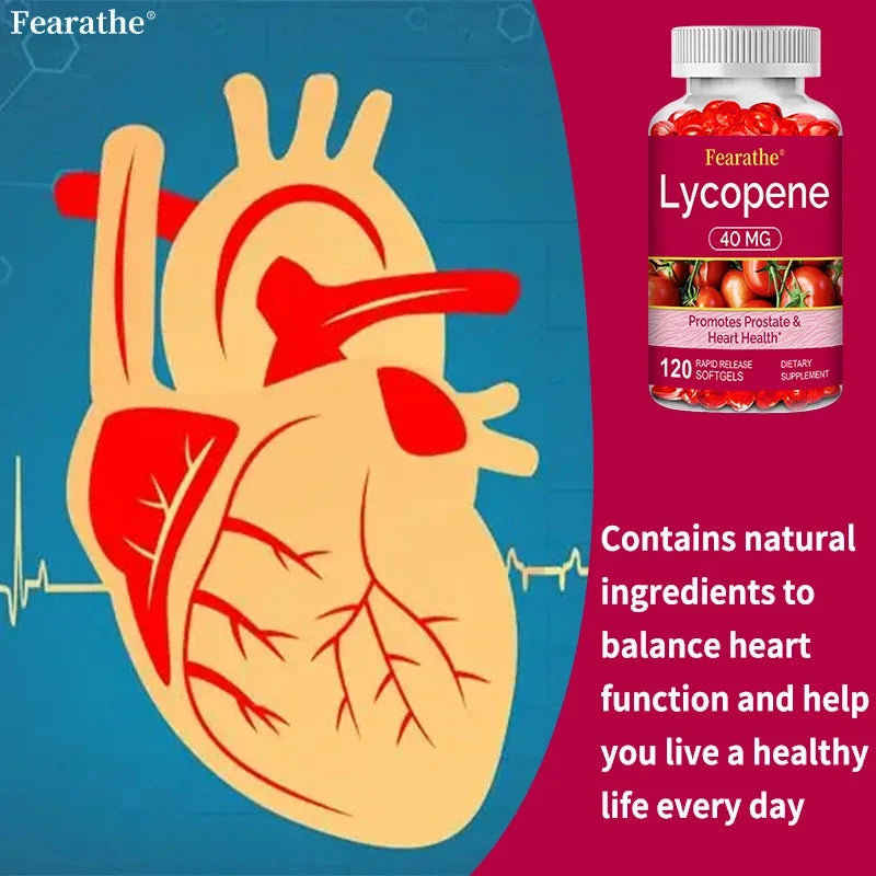 Lycopene 40 Mg Softgels - Promotes Prostate Health, Supports GlowCart