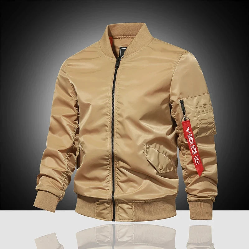 Spring and Autumn Winter Air Force MA1 Pilot Jacket Men's GlowCart