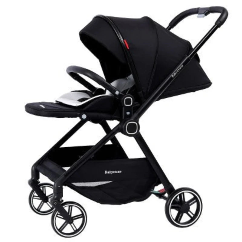 Highview Baby Stroller Can Sit or Lie Down, Lightweight and Foldable, Newborn Baby Umbrella Stroller,Four-wheel Two-way Stroller GlowCart