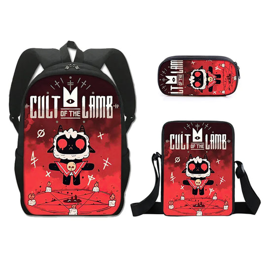 Cartoon Popular cult of the lamb 3D Print 3pcs/Set pupil