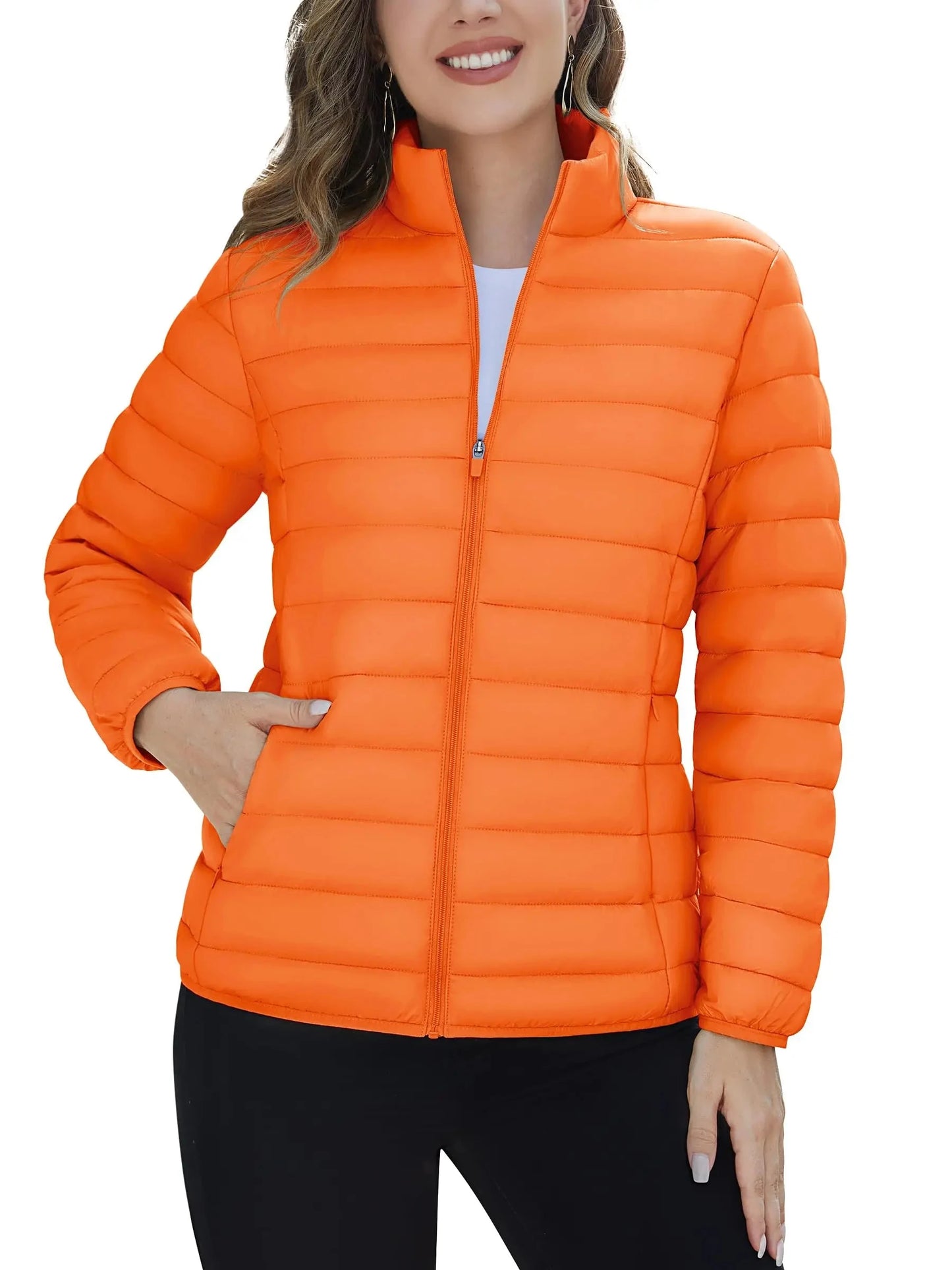 TACVASEN Winter Quilted Puffer Jackets Womens Lightweight GlowCart