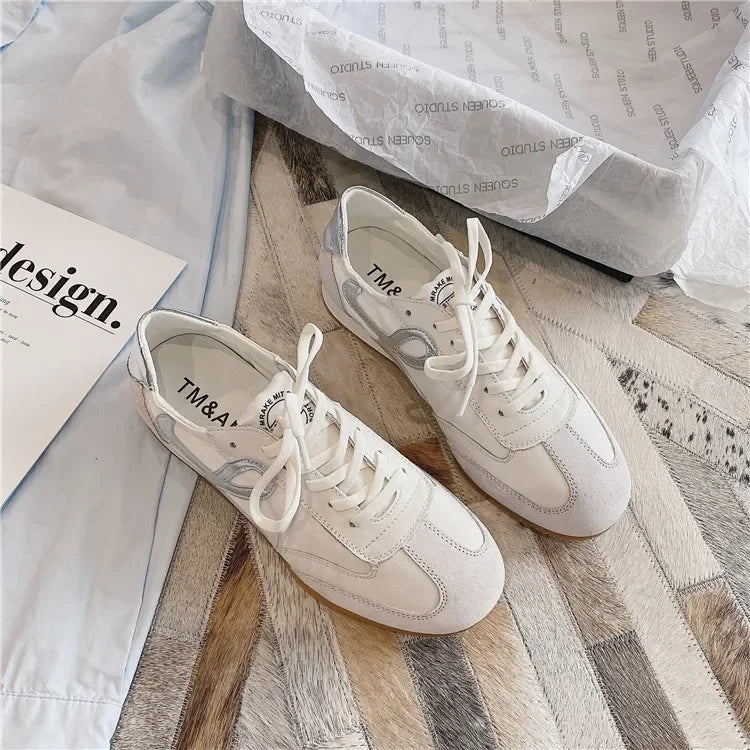 Women's Sneakers White Platform Woman Flats Sports Shoes Female Lightweight Vulcanized Shoes Ladies Casual Comfortable Trainers GlowCart